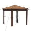 vidaXL Gazebo without Sidewall 2.6 x 2.6 m Beige and Brown