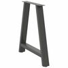 vidaXL Dining Table Legs A-Shaped 2 pcs Anthracite 80x(72-73) cm Steel