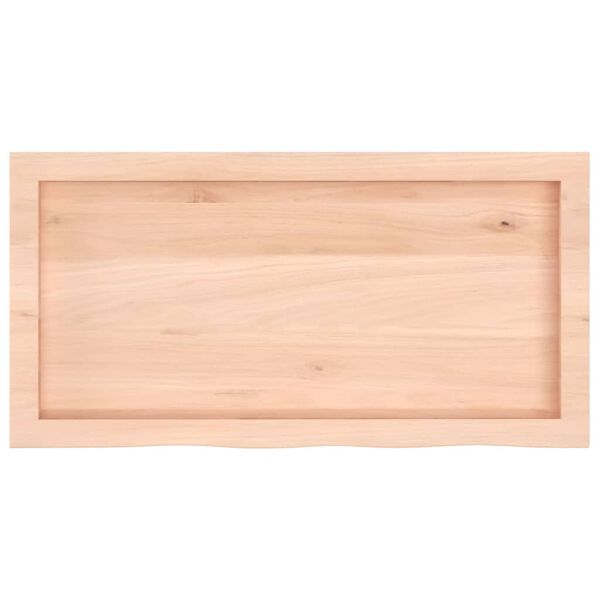 vidaXL Bathroom Countertop 80x40x(2-6) cm Untreated Solid Wood