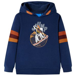 vidaXL Kids' Hooded Sweatshirt Navy 92