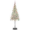 vidaXL Christmas Tree with 300 LEDs White 210 cm PE and Steel