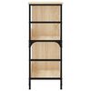 vidaXL Bookshelf Sonoma Oak 78.5x33x82 cm Engineered Wood