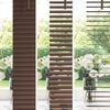 vidaXL Venetian Blind Manual Dark Brown with Pattern 150 x 40 cm PVC