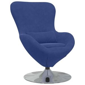 vidaXL Egg Chair Police Blue 63 x 73 x 90 cm Velvet