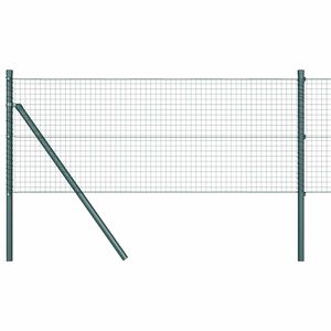 vidaXL Ground Fix Welded Wire Fence 50 x 0.5 m PVC-Coated Steel Green