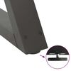 vidaXL Dining Table Legs 2 pcs Anthracite 60x(72-73.3) cm Steel