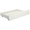 vidaXL Bed Frame without Mattress White Solid Pine Wood 90x200 cm