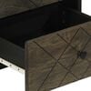 vidaXL Bedside Cabinet Black 40x33x46 cm Solid Wood Mango