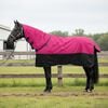 vidaXL Horse Blanket Pink and Black 95 cm Polyester