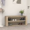 vidaXL Shoe Rack Sonoma Oak 100x35x45 cm Engineered Wood