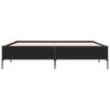vidaXL Bed Frame without Mattress Black 180x200 cm Super King