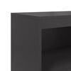 vidaXL Highboard Black 68.5x38.5x123.5 cm Steel