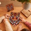 UNIDRAGON 273 Piece Wooden Jigsaw Puzzle Lovely Tiger King Size 30x38 cm