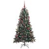 vidaXL Artificial Christmas Tree with 300 LEDs with Stand Green 180 cm