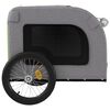 vidaXL Pet Bike Trailer Green and Grey Oxford Fabric&Iron