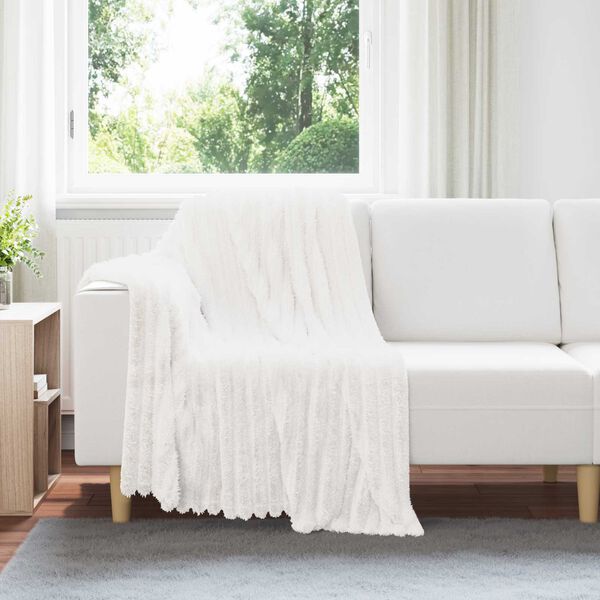vidaXL Throw Blankets 6 pcs White 150 x 130 cm Fleece