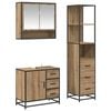 vidaXL Bathroom Furniture Set 3 pcs Artisan Oak Engineered Wood