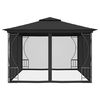 vidaXL Gazebo with Nets 300x400x265 cm Anthracite