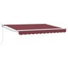 vidaXL Retractable Awning Burgundy 3 x 2 m