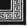vidaXL Runner Rug BCF Black with Motif 100x450 cm