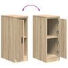 vidaXL Garage Storage Cabinet Sonoma Oak 30x51x85 cm Solid Wood Pine