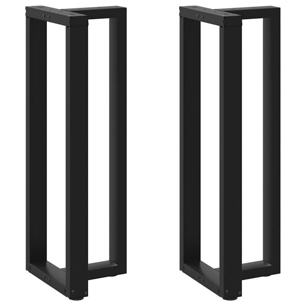 vidaXL Bar Table Legs T-Shaped&nbsp;2 pcs Black 40x35x(110-111) cm Steel