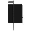 vidaXL Bedside Cabinet Wall-mounted Black 40x30x61 cm Engineered Wood