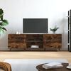 vidaXL TV Cabinet Smoked Oak 150x30x50 cm Engineered Wood