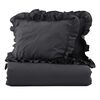 Venture Home Bed Set Levi 220x240 cm Cotton Anthracite