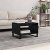 vidaXL Coffee Table Black oak 60 x 50 x 40 cm Engineered wood