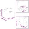 vidaXL Jewellery Box 4-Layer with Mirror Lockable Black 22.5x17.5x16.5 cm