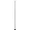 vidaXL Bar Table Legs 4 pcs White 100-102 cm Steel