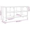 vidaXL Shoe Cabinet Grey Sonoma 100x35x50 cm Engineered Wood