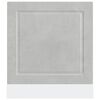 vidaXL Dishwasher Panel Porto Concrete Grey 60x1.5x67 cm Engineered Wood