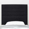 vidaXL LED Headboard with LED Strip Lights Black 100 cm Polyester