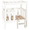 vidaXL Dog Bed White 65.5x50.5x70 cm Solid Wood Pine