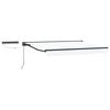 vidaXL Electric Retractable Awning White and Anthracite 3 x 2.5 m
