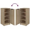 vidaXL Shoe Cabinet Sonoma Oak 30x35x70 cm Engineered Wood