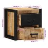 vidaXL Bedside Cabinets 2 pcs 40x35x40 cm Solid Rough Wood Mango