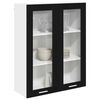 vidaXL Hanging Cabinet Black Oak 80 x 31 x 100 cm Engineered Wood