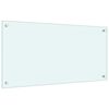 vidaXL Kitchen Backsplashes 2 pcs White 80x40 cm Tempered Glass