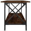 vidaXL Coffee Table Smoked Oak 100x45x45 cm Engineered Wood and Iron