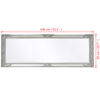 vidaXL Wall Mirror Baroque Style 140x50 cm Silver