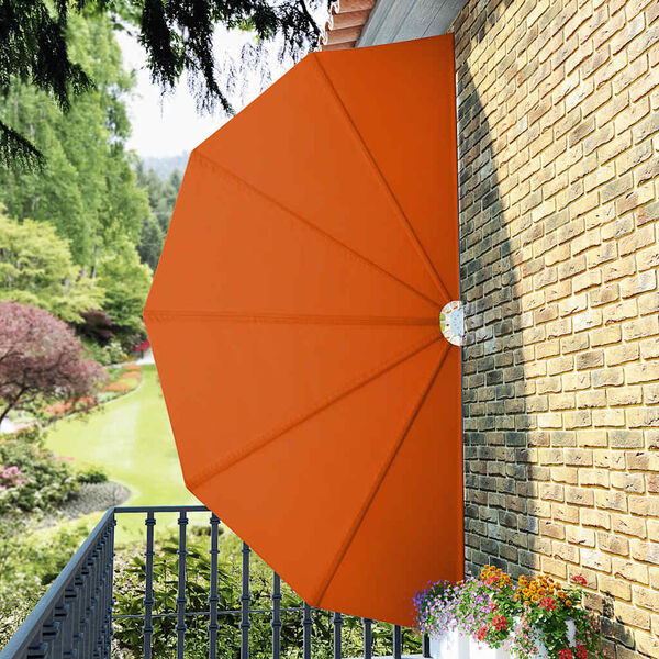 vidaXL Collapsible Terrace Side Awning Terracotta 200 cm