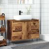 vidaXL Bathroom Cabinet Old Wood 80x33x60 cm Engineered Wood
