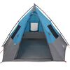 vidaXL Tipi Tent with Roof Blue 383 x 338 x 217 cm Taffeta