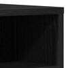 vidaXL TV Cabinet Black oak 150 x 30 x 44.5 cm Engineered wood