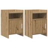 vidaXL Bedside Tables 2 pcs Artisan Oak 40 x 36 x 60 cm