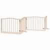 vidaXL Dog Gate with Door Foldable 6 Panels 480 cm Poplar Wood