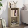 vidaXL Bookcase Sonoma Oak 40x24x75 cm Engineered Wood